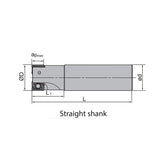 Square shoulder milling EMP13 Kr: 90°  EMP13-025/032/040-G25/32-AN11/15-02C/03C/04C - Makotools Industrial Supply Tools for Metal Cutting